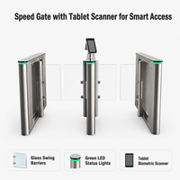 Puerta Biométrica Compacta y Elegante de Alta Velocidad con Integración Opcional de Control de Acceso para Vestíbulos de Hoteles Cinco Estrellas