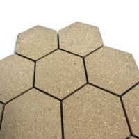 Vente chaude Hexagone Terre Cuite Mosaïque Carrelage Cuisine Dosseret Métro Brique Tuile Pour La Décoration De La Maison