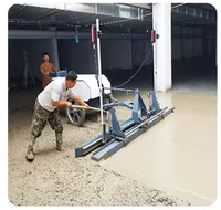 Machine de nivellement automatique du béton à deux roues motorisée à laser, haute efficacité, auto-nivelante, à refroidissement par air, moteur 4 temps, 17L