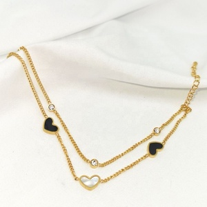 Accesorios de joyería en línea para mujer, cadena ajustable de oro, pulseras con abalorio de corazón de amor diminuto - Product Image 4