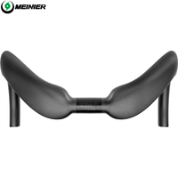 Guidon de vélo de route en carbone 82 mm Reach pour vélo à pignon fixe