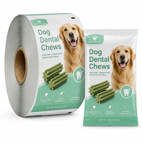 Film d'emballage laminé haute barrière imprimé sur mesure pour sachets de poudre de compléments nutritionnels pour chiens et chats