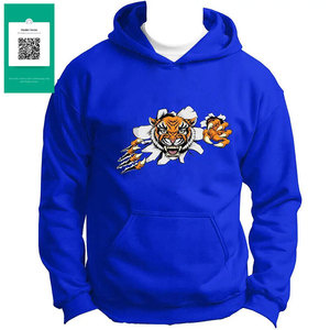 เสื้อฮู้ดพิมพ์ลายหน้าจอผ้าฝ้าย100% ปรับได้ระบายอากาศได้ดีปรับได้สำหรับฤดูหนาวจากปากีสถาน - Product Image 6