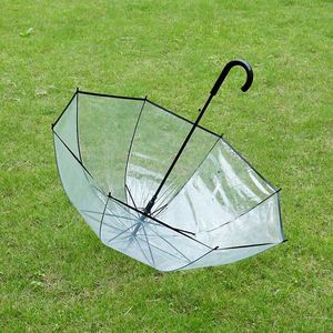 Promotional Outdoor Garden Automatic Opening Transparent Fashionable Umbrella Customizable Color Multifunction Features for Rain - Product Image 3