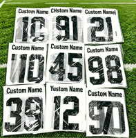 Transferts thermocollants en plastisol DTF pour l'impression en gros de motifs, logos, numéros de maillots de football et lettres pour vêtements de sport et t-shirts