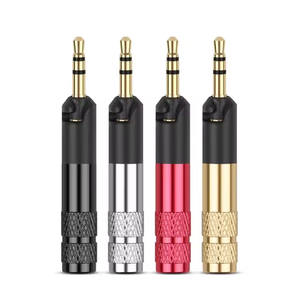 Conector de Auriculares con Adaptador de Metal Chapado en Oro de 2.5mm para HD558 HD518 <span class=keywords><strong>HD598</strong></span> - Product Image 1