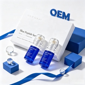 10ml Blue Peptide Copper Peptide Repair <b>Serum</b> Ampoule Custom Logo Anti-Wrinkle Sensitive Skin Calming Facial Essence Set - Product Image 1