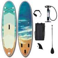 Planche à pagaie gonflable haut de gamme, double couche, durable, pour adultes, idéale pour la course et le surf (ISUP)