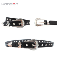 Ceinture pour dames personnalisée en gros Ceinture de style métal sauvage