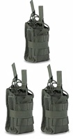 Kantong Radio Molle IR Cordura Nylon 6.6 Israel Defense 500D, Perlindungan Gen 2 710, Portabel, Lipat, Tahan Air, Tahan Guncangan