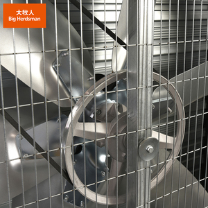 Ventilador de Caja de Alta Eficiencia para Gallineros, Aspas de Acero Inoxidable 430, Polea de Aleación de Aluminio, Motor IP55, Sistema de Ventilación para Túneles - Product Image 4