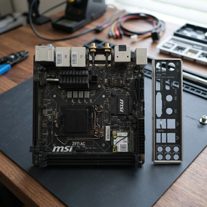 Placa base de escritorio Z97I AC Mini-ITX DDR3 de doble canal con módulo inalámbrico de 9 antenas - Product Image 2