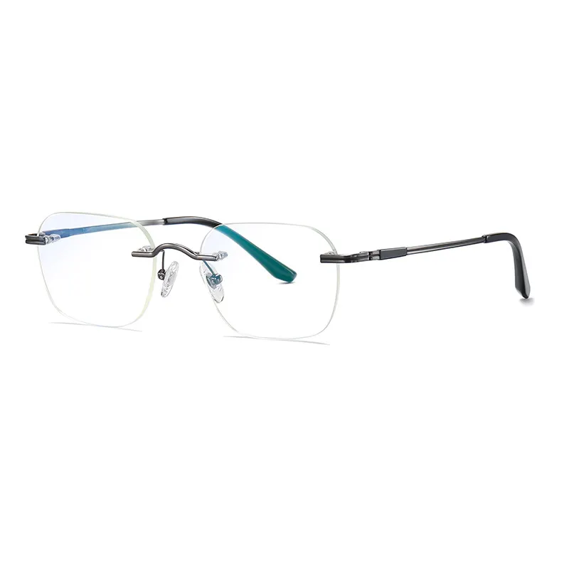 IRLIN New Ultralight Memory Pure Titanium glasses frame Rimless blue light blocking glasses Reading Glasses Men&Women Eyeglasses