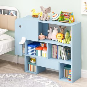 Mobiletto Portaoggetti <span class=keywords><strong>Montessori</strong></span> a 3 Ripiani in Legno Ecologico e Durevole a Forma di Elefante per Scuola, Camera da Letto, Soggiorno - Product Image 3