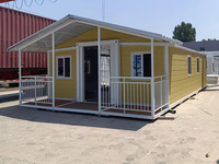 Casa Contenedor Expandible de 20 pies con Techo a Dos Aguas, Ecológica, Construcción Sostenible, Energía Solar Opcional