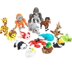 Modelo de Animal de Dibujos Animados Impreso en 3D con Articulaciones Móviles, Figura de Mascota, Artesanía, Adorno de Escritorio, Juguete Decorativo, Paisajismo - Product Image 1