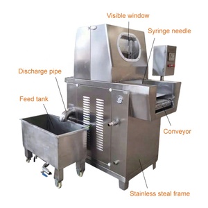 Automatische Salzlösung-Injektionsmaschine Fleisch-Salzlösungs-Injektor Hühnchen-Salzlösungs-Injektor Mariniermaschine für Schweine-, Rind- und Geflügelfleischverarbeitung - Product Image 6