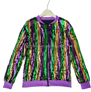 Prêt à expédier, en stock, vêtements de Mardi Gras de la Nouvelle-<span class=keywords><strong>Orléans</strong></span>, vêtements à paillettes, vestes à paillettes, vêtements de Mardi Gras pour femmes - Product Image 2