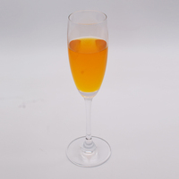 Verres à champagne noir de haute qualité en cristal sans plomb 210ml verre à champagne en or
