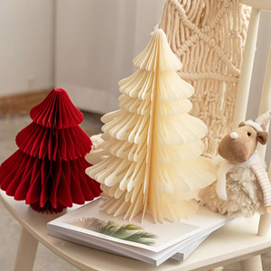 ของตกแต่งโต๊ะต้นคริสต์มาสทำมือ งานศิลปะโอริกามิ DIY อุปกรณ์จัดปาร์ตี้ พิมพ์ลาย UV ของตกแต่งบ้าน ลูกบอลคริสต์มาสแบบแขวน - Product Image 2