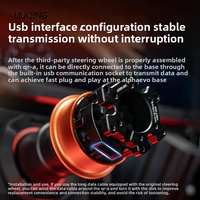 Adaptateur à dégagement rapide Simagic QR-A en acier inoxydable orange de haute qualité pour base de volant et volants Simagic Alpha EVO