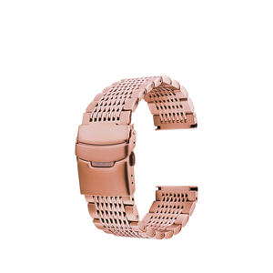 Solid quindici Bead in acciaio inox <span class=keywords><strong>cinturino</strong></span> per <span class=keywords><strong>Huawei</strong></span> per Samsung doppia fibbia 22mm <span class=keywords><strong>cinturino</strong></span> <span class=keywords><strong>orologio</strong></span> - Product Image 5