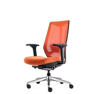 Chaise de bureau de luxe moderne fabricant à dossier haut Posture de soutien galvanoplastie Base filet chaise de bureau pivotante inclinable vers l'avant