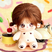 Poupées en coton de 20 cm, mignonnes, sans squelette, articulations mobiles, possibilité de changer de vêtements, maquillage amovible, jouets en peluche pour filles, poupées en coton faites à la main