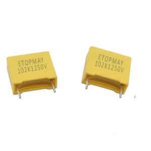 Condensador <span class=keywords><strong>de</strong></span> Película <span class=keywords><strong>de</strong></span> Polipropileno Metalizado Tipo Caja 102K1250V, 1nF, 1250V, Topmay, Buena Calidad - Product Image 2