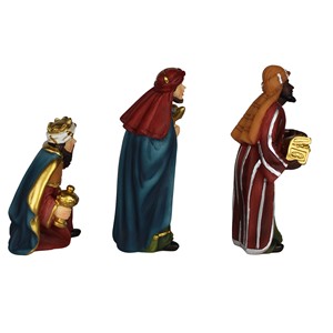 Ensemble de figurines de la Nativité en polyrésine peintes à la main, Sainte Trinité, style oriental de Babylone, environ. 10 cm pour la décoration de Noël - Product Image 3