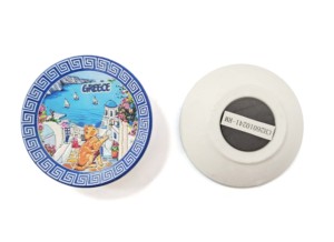 Placa de Plástico Personalizada con Logotipo, PuntaCana, Grecia, <span class=keywords><strong>Tenerife</strong></span>, Lanzarote, Estilo Art Deco, Forma Artesanal, Recuerdo Magnético para Refrigerador - Product Image 4