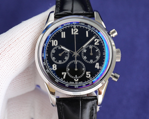 Montre de luxe Pateks for Philippes pour homme, avec boîtier en métal, bracelet en cuir, mouvement mécanique de haute qualité, cadran à aiguilles - Product Image 2