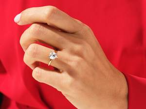 Personalizado estilo clásico corazón brillante corte moissanite boda joyería mujer real sólido 925 anillo de plata para mujer - Product Image 2