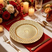 Assiettes de présentation rondes en PP de style américain, durables et pigmentées, avec motifs personnalisés pour mariages, fêtes et vaisselle de dîner – Vente en gros 2026