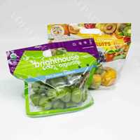 Support de conception gratuit, fraîcheur prolongée, poignée en matériau perforé OPP/CPP personnalisée, grande capacité de charge, réutilisable pour légumes