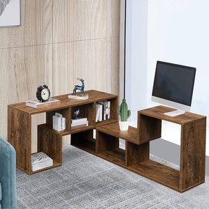 Étagère à livres modulable en forme de L, meuble TV moderne avec étagères de rangement ouvertes pour la maison ou le bureau - Product Image 2