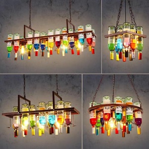 Candelabro retro, candelabro <span class=keywords><strong>de</strong></span> arte del hierro, candelabro creativo <span class=keywords><strong>de</strong></span> decoración <span class=keywords><strong>de</strong></span> <span class=keywords><strong>botellas</strong></span> <span class=keywords><strong>de</strong></span> vino - Product Image 2
