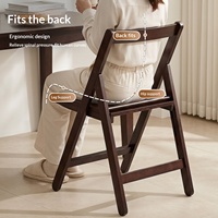 Chaise de bureau pliante de style médiéval, combinaison mobilier de maison pour étudiant, écriture, petit appartement, chambre, bureau, ordinateur