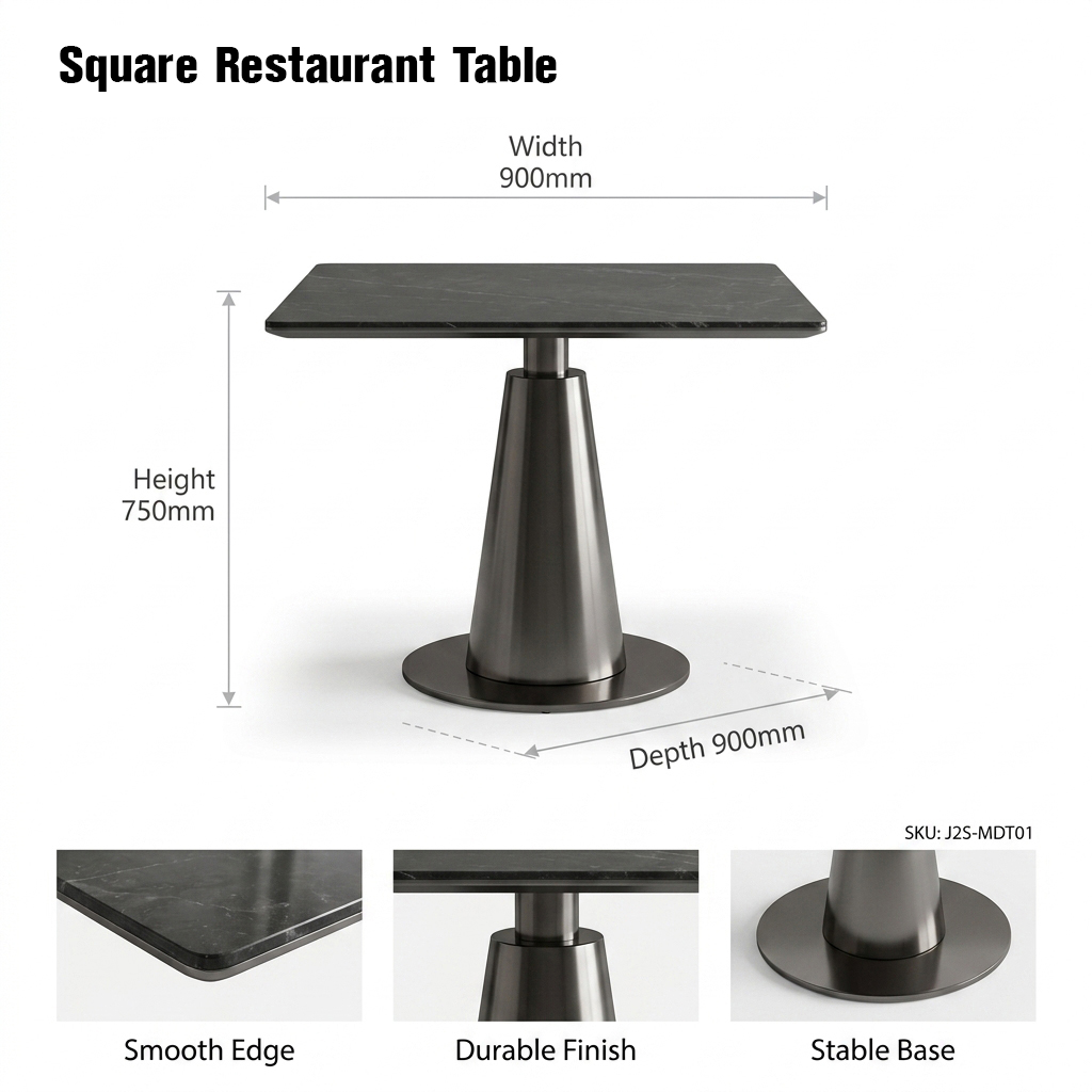 Mesa de restaurante de 120*60CM