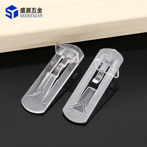 Shengyuan Plastic Shelf Clip Bracket Transparent Round Head Easy Installation Furniture Cabinet Support - Product Image 2