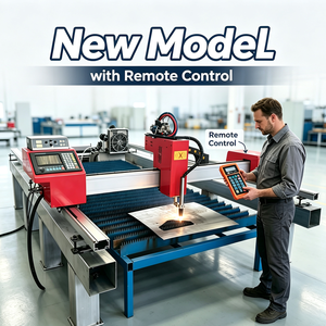 Cortadora CNC de Plasma y Llama Portátil con Control Remoto Inalámbrico de 1500x3000mm, Máquina Automática para Cortar Placas de Acero - Product Image 1