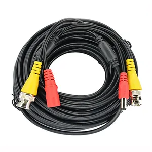 10 ~ 60m闭路电视录像机摄像机系统视频电缆DC电源安全监控BNC电缆