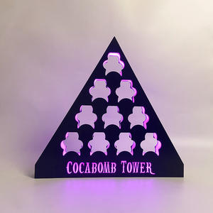 Torre Cocabomb, Exhibidor de Botellas LED, Pirámide LED para <span class=keywords><strong>Alcohol</strong></span>, Miniatura Glorificadora de Bebidas, Bandeja de Prueba y Servicio de Copas, Presentador de Vino - Product Image 2