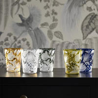 Pot de bougie en verre en gros porte-verres étiquettes comme cadeaux