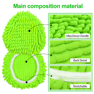 Repuestos de cabezales para fregona giratoria compatibles con el sistema Ocedar Easywring de 1 tanque, almohadillas de chenilla lavables para fregona, recambios para polvo. - Product Image 4