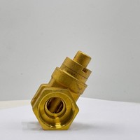 Vanne manuelle en laiton SD à verrouillage magnétique, 1 port, pour utilisation à basse température, compteur d'eau, vanne principale avant, avec clé antivol, garantie 1 an