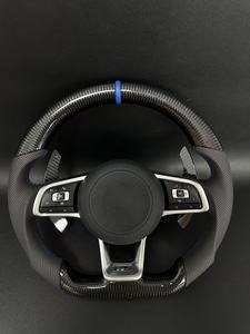 Volant en fibre de carbone au <span class=keywords><strong>prix</strong></span> d'usine pour Volkswagen <span class=keywords><strong>Golf</strong></span> 7 75 GTI GTD <span class=keywords><strong>GTE</strong></span> R Polo GTI Tiguan Passat - Product Image 6
