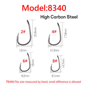 Vente en gros de hameçons pour <span class=keywords><strong>carpe</strong></span> sans barbe en acier à haute teneur en carbone, gris, noir, tige incurvée, poils de <span class=keywords><strong>carpe</strong></span>/<span class=keywords><strong>Chod</strong></span> Zig <span class=keywords><strong>Rig</strong></span> 2-10 tailles, lac/réservoir - Product Image 4
