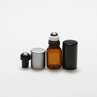 Flacon de parfum roll-on Lanjing 10 ml en verre dépoli, conteneur cosmétique vide et plat pour huile avec bouchon roll-on pour diffuseur, emballage pour écran