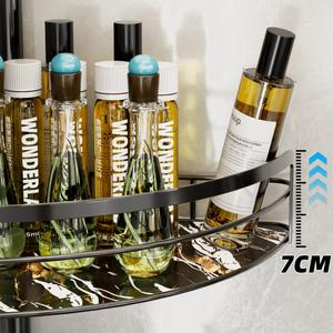 Étagère de douche réglable à 4 couches à tension constante Organisateur de poteau en acier antirouille Caddy de douche d'angle pour salle de bain et <span class=keywords><strong>baignoire</strong></span> - Product Image 3